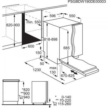 NUOVO MODELLO LAVAST INC EES47311L D 13CP 60CM Electrolux Cod. 911436397 Lavastoviglie Da Incasso