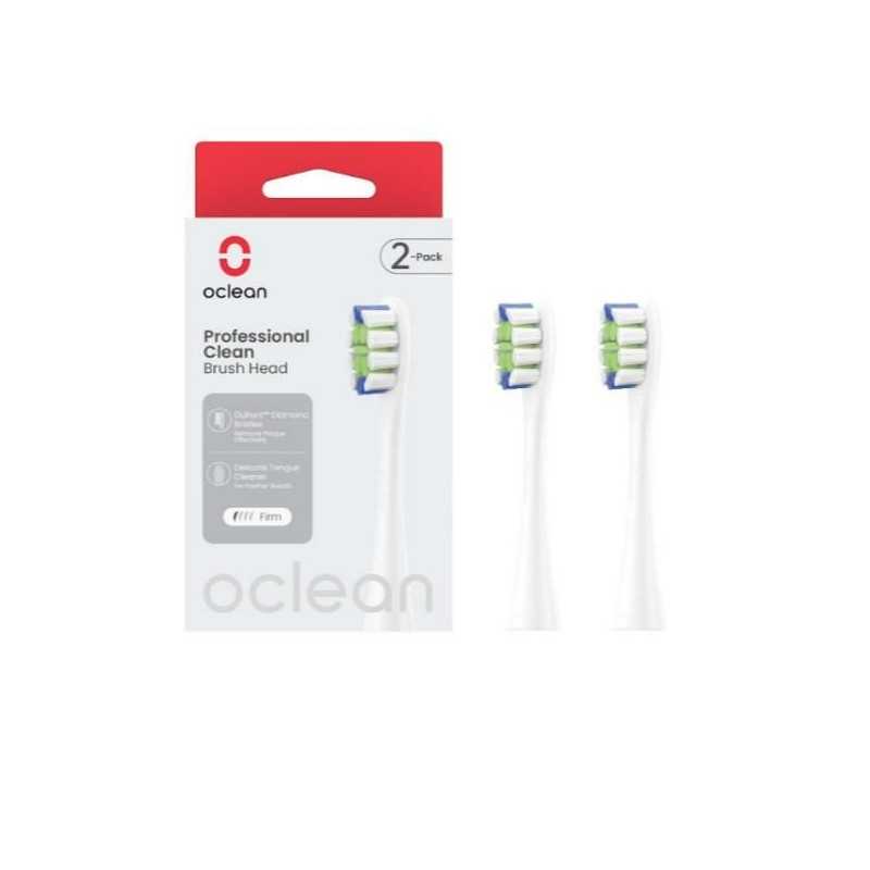 NUOVO MODELLO PROFESSIONAL CLEAN -2 PACK WHITE Oclean Cod. C04000269 Igiene Orale Spazzolini Elettrici