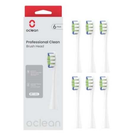 NUOVO MODELLO PROFESSIONAL CLEAN-6 PACK BIANCO Oclean Cod. C04000276 Igiene Orale Spazzolini Elettrici