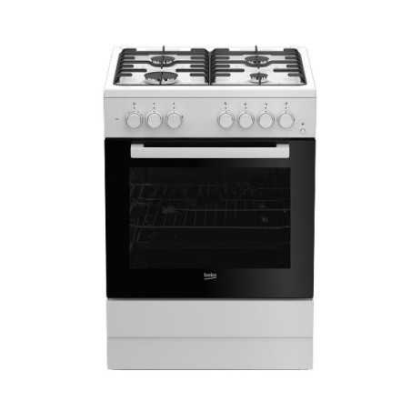 NUOVO MODELLO BEKO CUCINA FSST62110DW  60X60 Beko Cod. 7786183810 Cucine Con Forno a Gas e Piano Elettrico