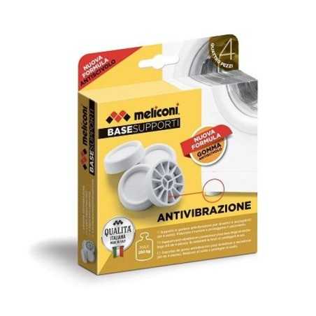 NUOVO MODELLO BASE SUPPORTI ANTI-VIBRAZIONE Meliconi Cod. 656102 Accessori Elettrodomestici Vari per Elettrodomestici