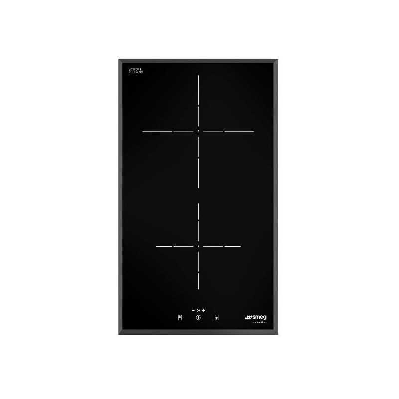 NUOVO MODELLO PIANO INDUZ DOMINO 2F 30CM NERO Smeg Cod. SI5322B Piani Cottura A Gas