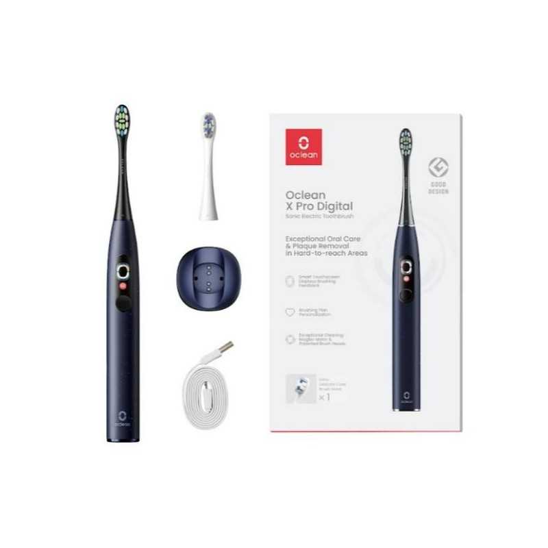 NUOVO MODELLO OCLEAN X PRO DIGITAL DARK BLUE Oclean Cod. C01000466 Igiene Orale Spazzolini Elettrici