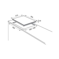 NUOVO MODELLO PIANO GAS RGG6243LOX 60CM 4F ROMBO Electrolux Cod. 949640231 Piani Cottura A Gas