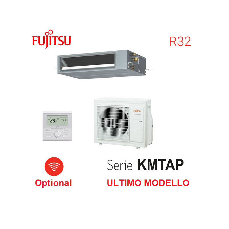 GARANZIA ITALIA CONDIZIONATORE CLIMATIZZATORE FUJITSU ARXH22KMTAP 22000 BTU CANALIZZATO MONOSPLIT MONOFASE R32 con Filocomando