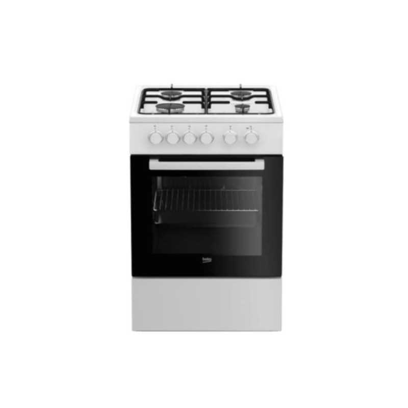 NUOVO MODELLO CUCINA A GAS BEKO FSS52020DW BIANCO Beko Cod. 7786982120 Cucine FORNO ELETTRICO VENTILATO  e  PIANO COTTURA